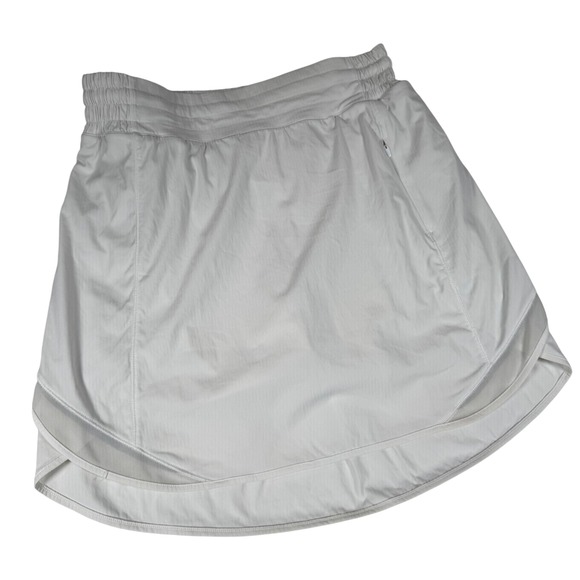 lululemon athletica Pants - Lululemon Play Off the Pleats Skirt White Tennis Golf Activewear LW8AECT Size 4